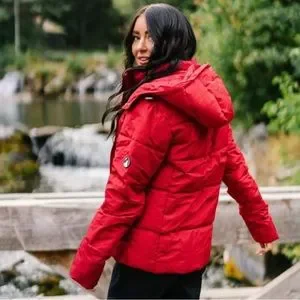zyia red aspen coat